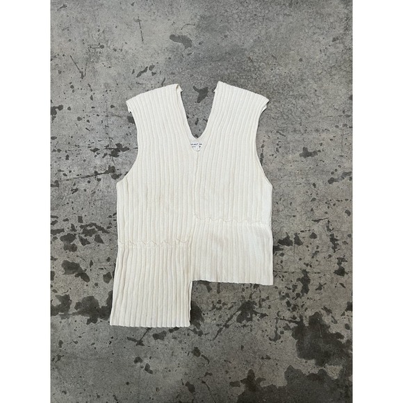 Helmut Lang Asymmetric Knit‎ Top - Picture 1 of 9